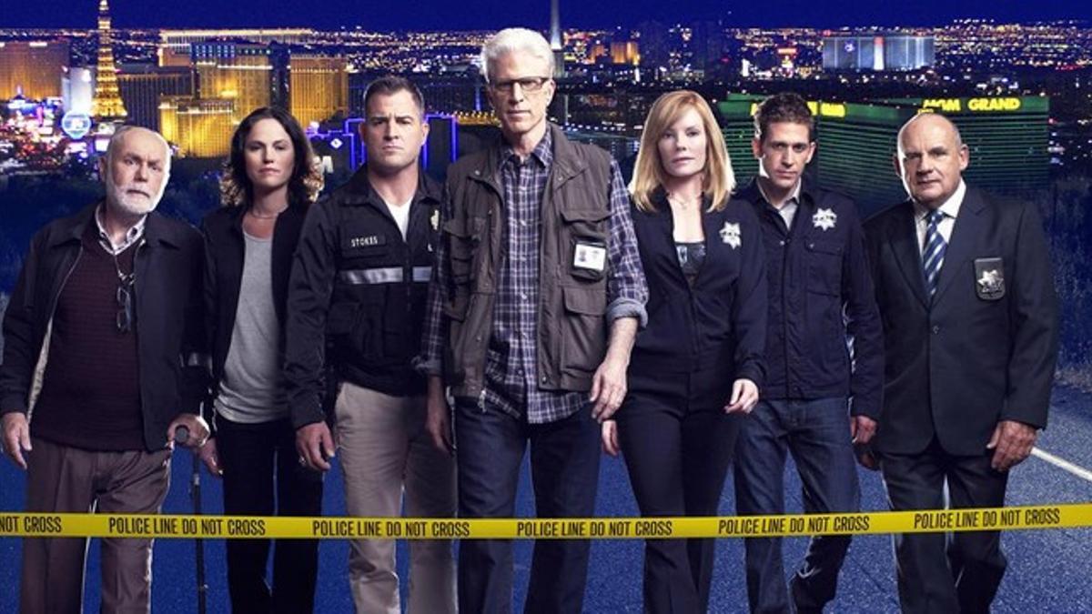 El elenco de 'CSI Las Vegas', con Ted Danson al frente