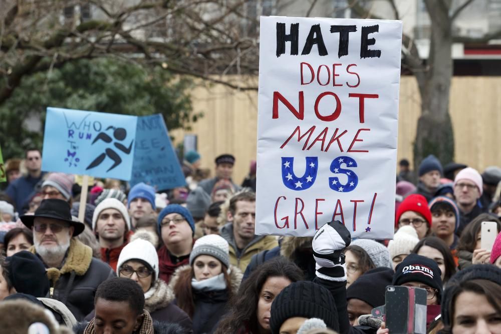 Protestas contra Donald Trump en Suiza