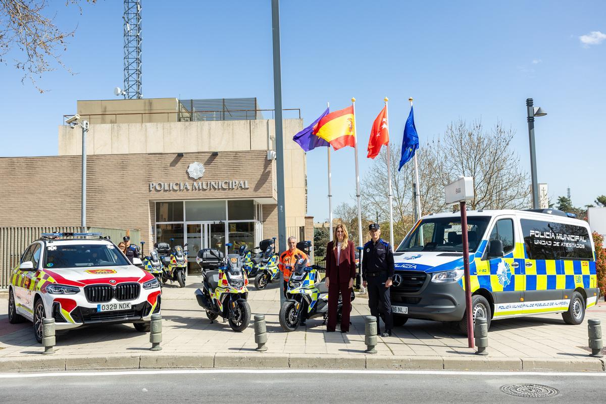 Presentación de los nuevos vehículos para la Policía Municipal, SEAPA y Protección Civil en Pozuelo de Alarcón