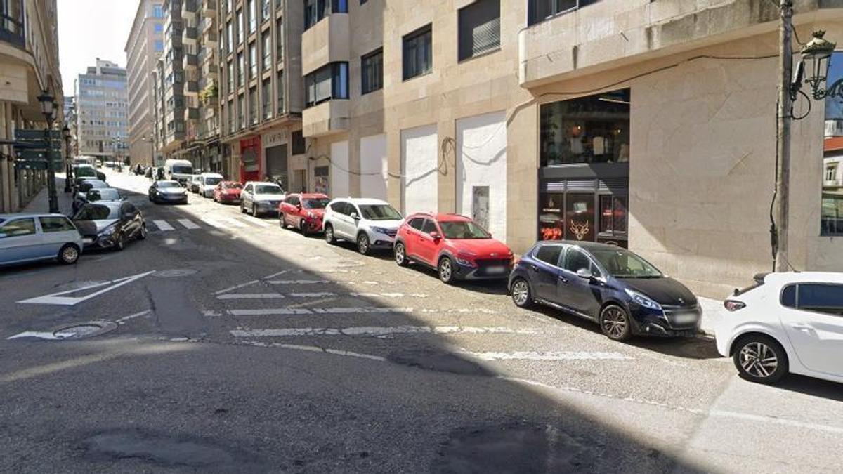 Rúa Pontevedra, lugar en el que ocurrieron los hechos.