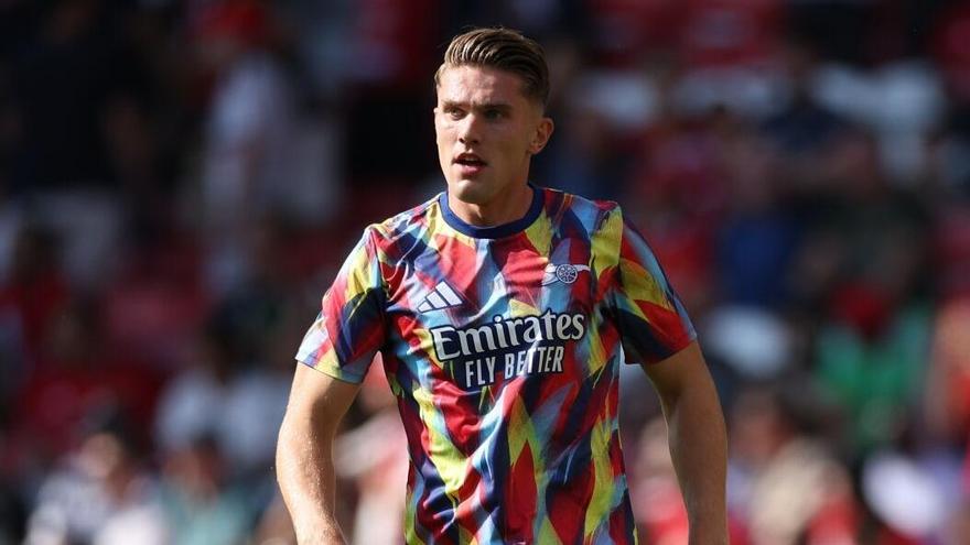 Viktor Gyökeres, en su debut con el Arsenal