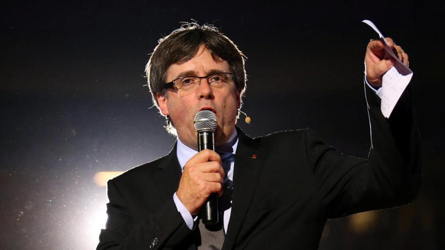 Puigdemont, durante el acto en Tarragona.