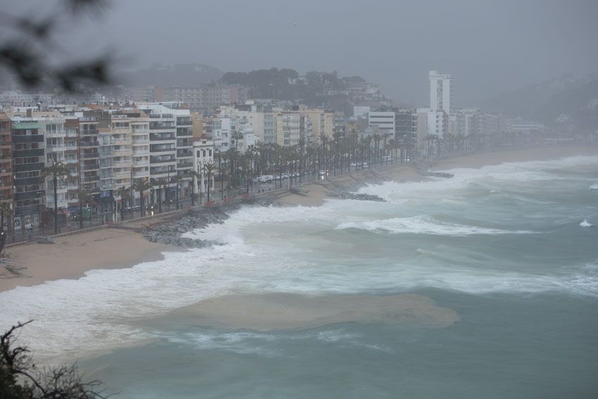 Temporal marítim a Lloret de Mar i Blanes