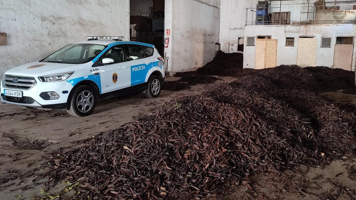 Material intervenido por la Policía de la Generalitat en una de las inspecciones realizadas dentro del operativo especial.