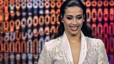 Chanel y su lookazo transparente y nupcial, con pantalón, en la 2ª semifinal de Eurovisión