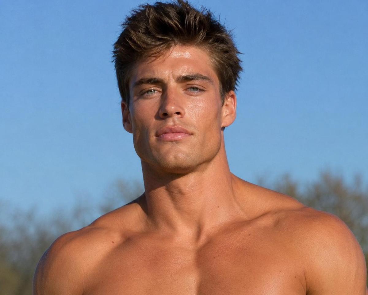 Esta es la imagen que genera ChatGPT al pedirle una recreación realista de realista de un "Chad", el prototipo de belleza masculina de la manosfera.