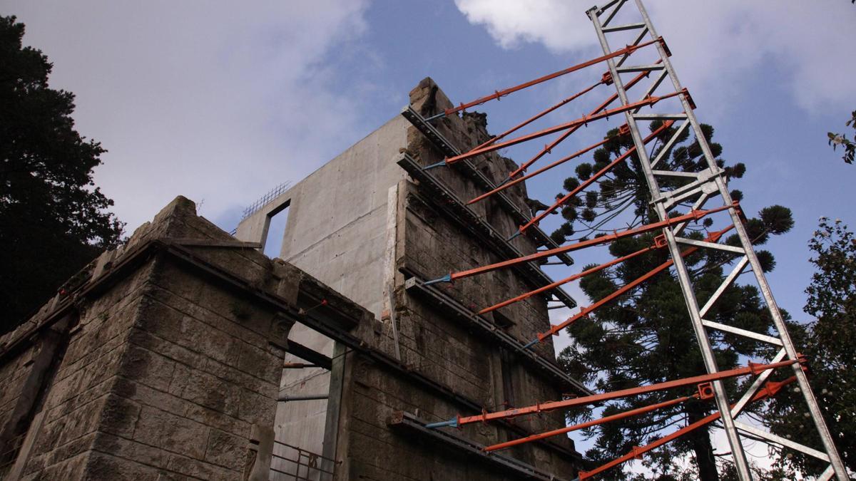 El Palacete do Espiño, situado en el barrio de Galeras de Santiago, todavía no ha sido totalmente rehabilitado