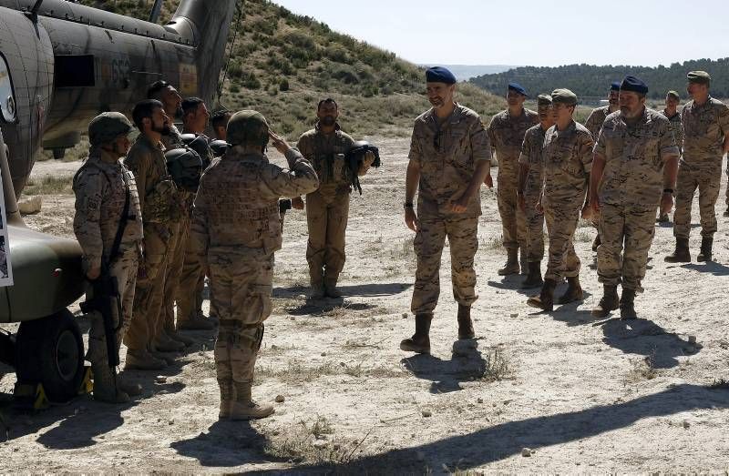 Felipe VI en Centro Nacional de Adiestramiento San Gregorio