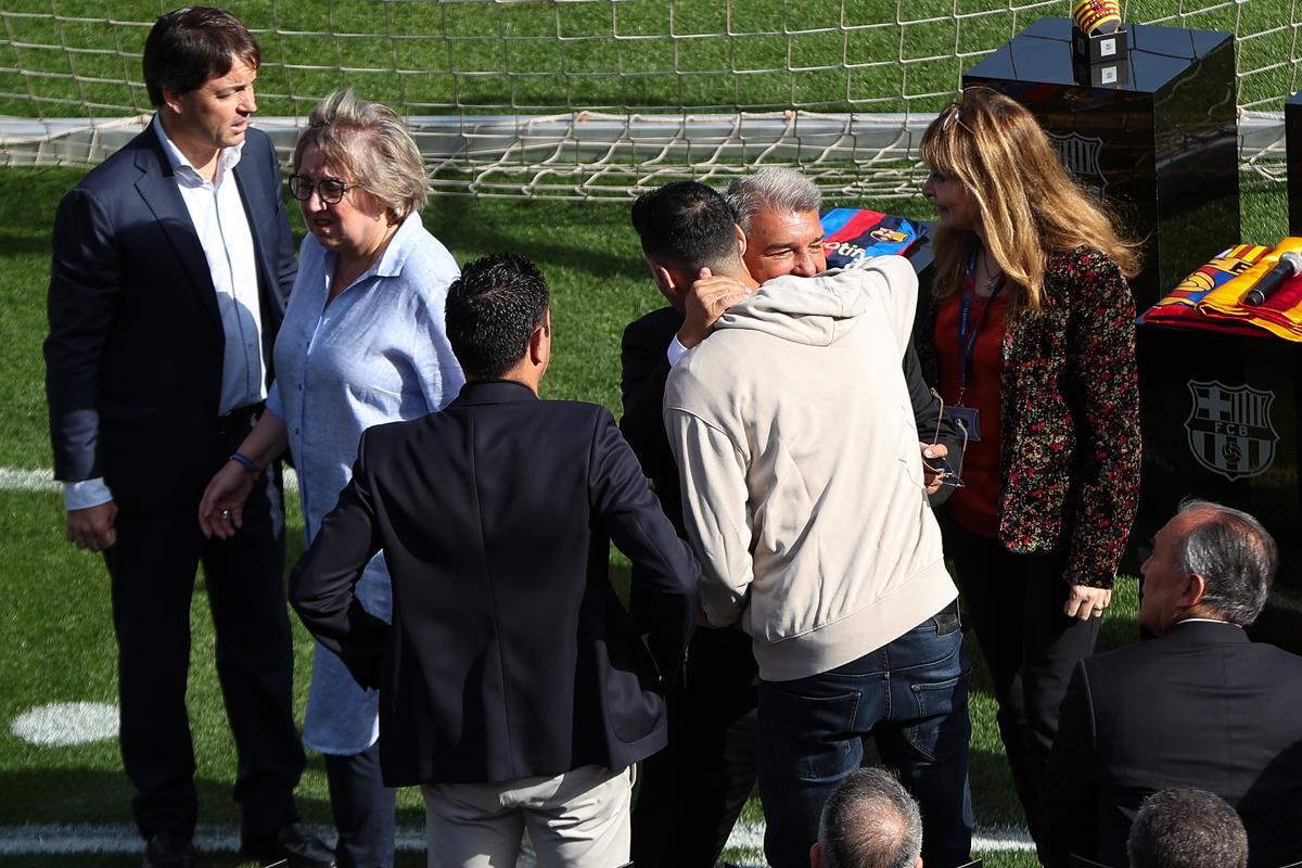 Colocación de la primera piedra del futuro Camp Nou