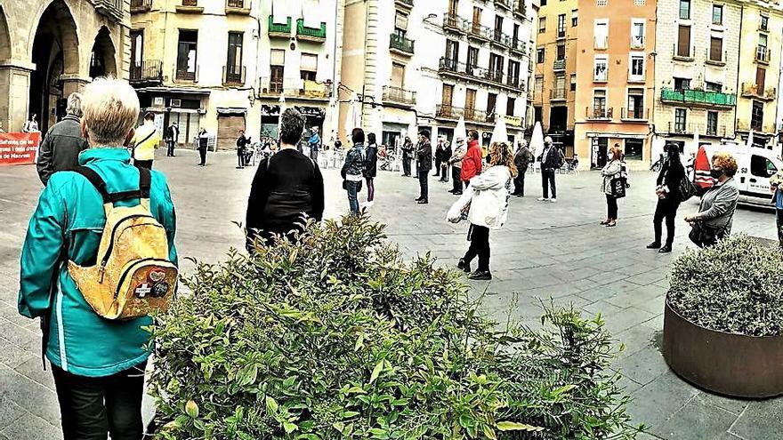 Darrera concentració de la plataforma a la plaça Major | ARXIU PARTICULAR