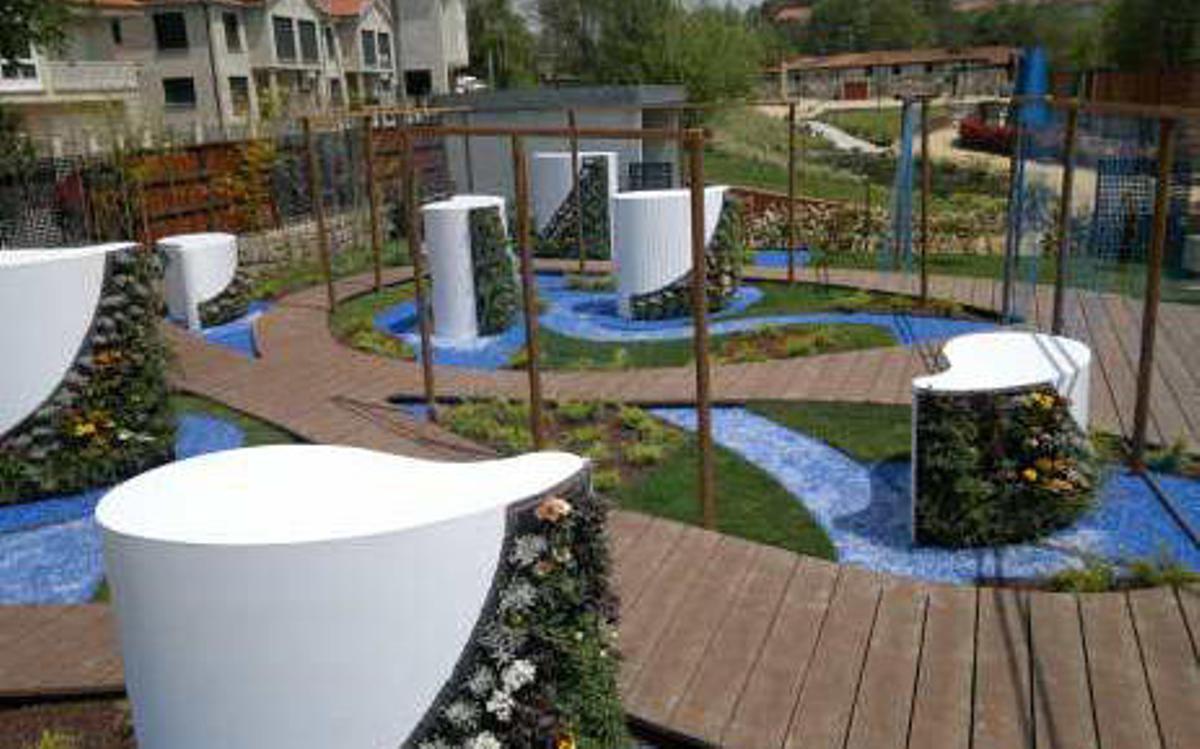 El jardín montado por el alicantino Manuel Richart en Galicia.