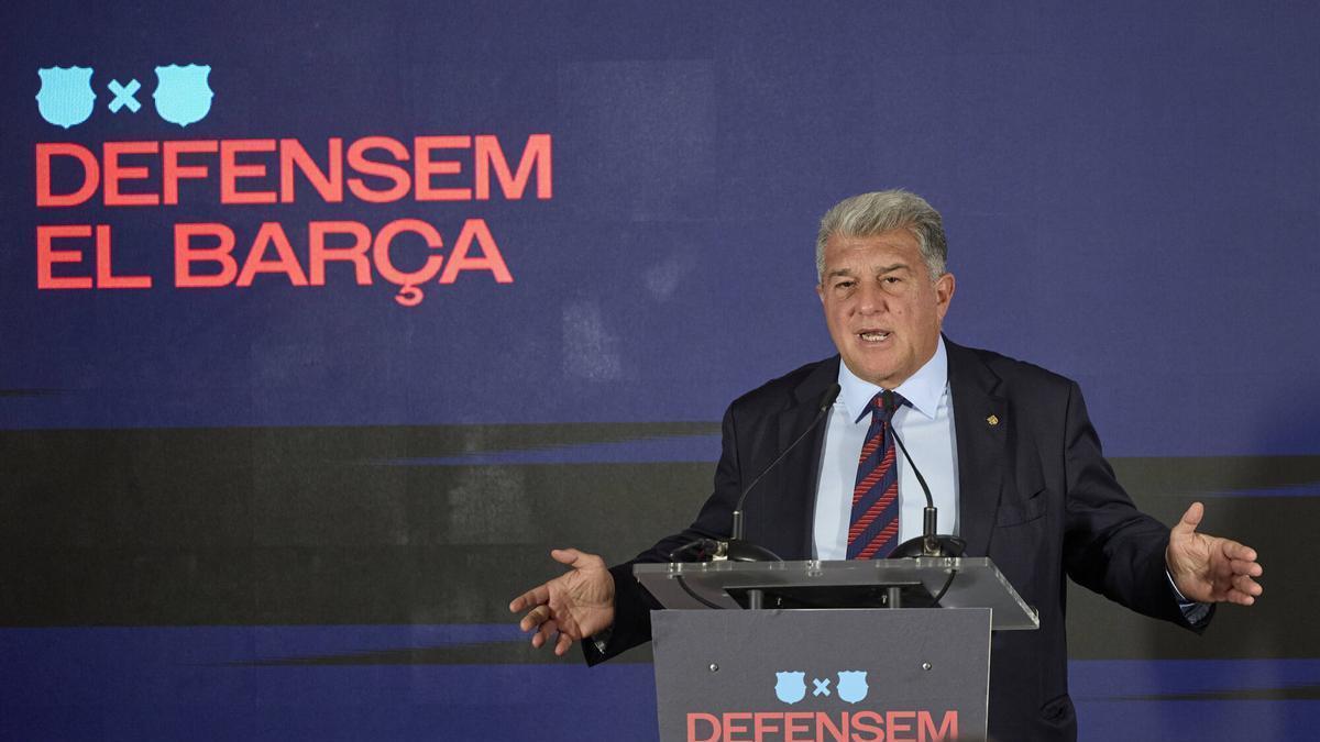 Joan Laporta: "Defendemos el Barça de la gente que tiene ambición, pero no experiencia"