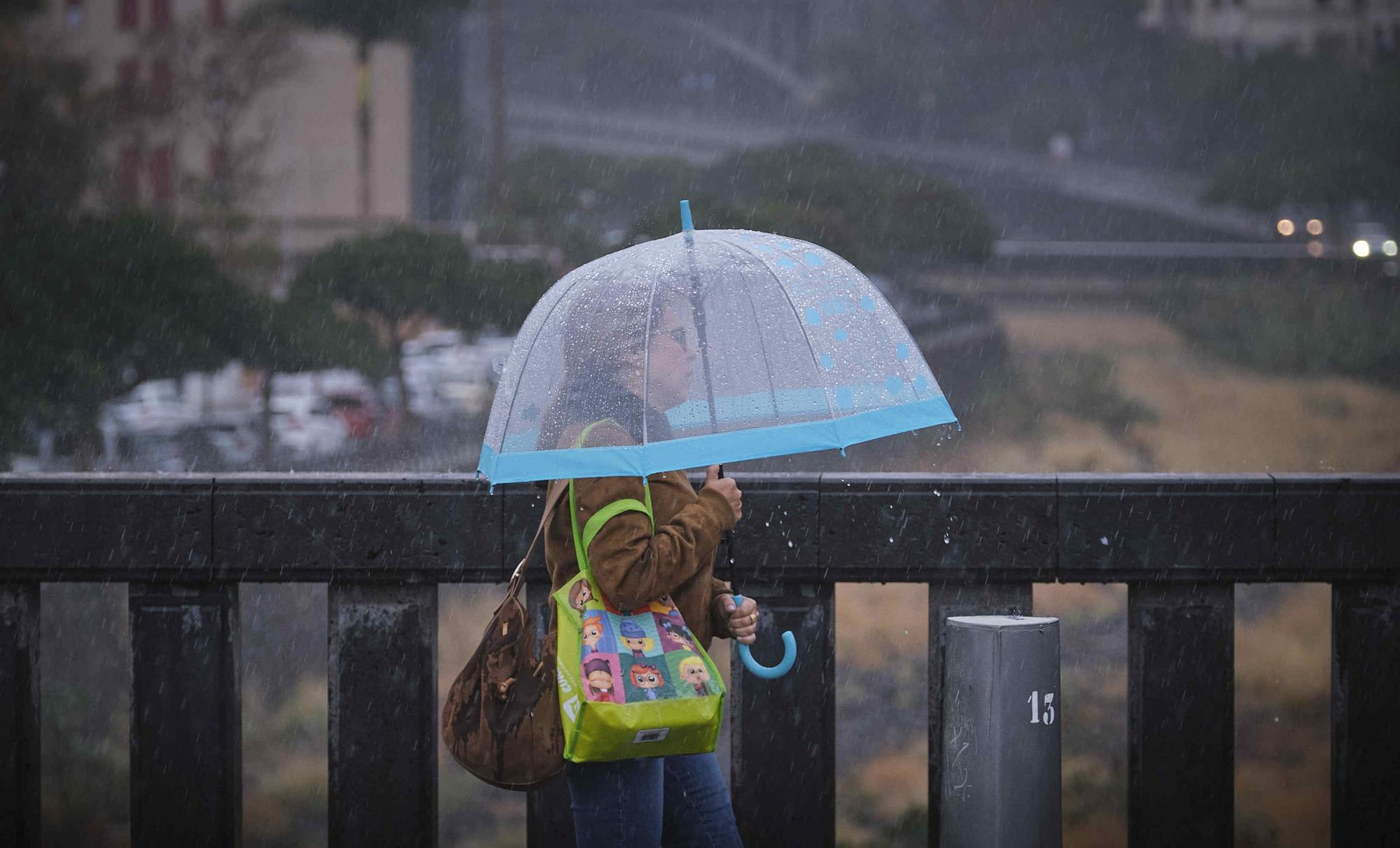 Temporal de lluvias en Tenerife