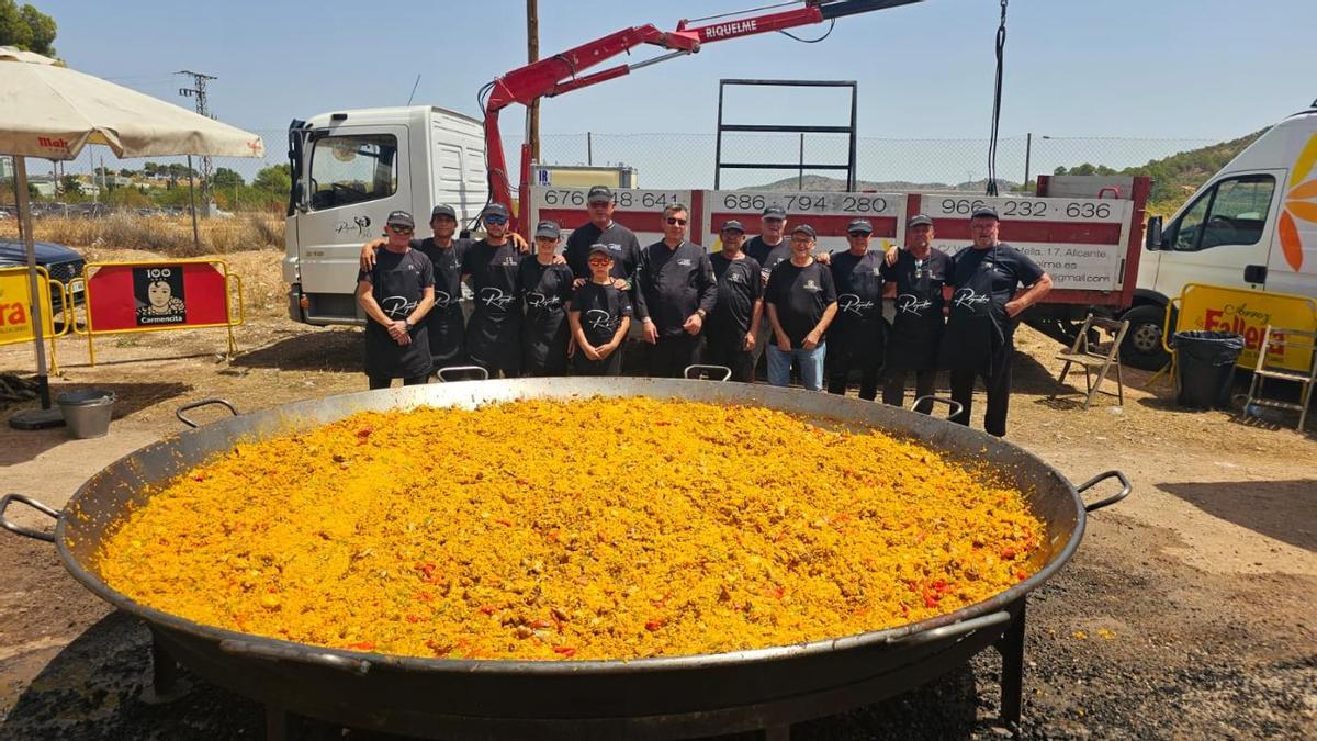 El equipo de Paellas Riquelme