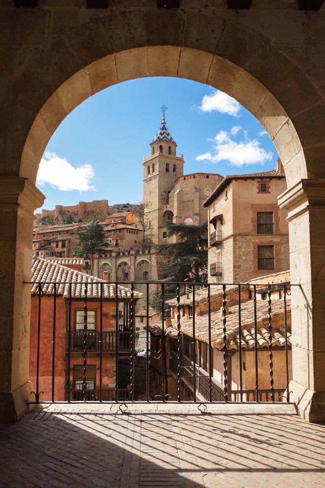Vistas del pueblo de Albarracín, en Teruel