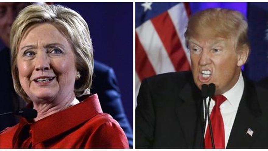 Hillary Clinton y Donald Trump.