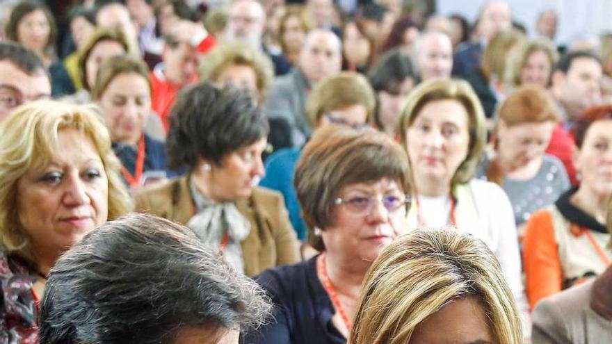 Javier Fernández, con Susana Díaz, en Ferraz, el pasado sábado.