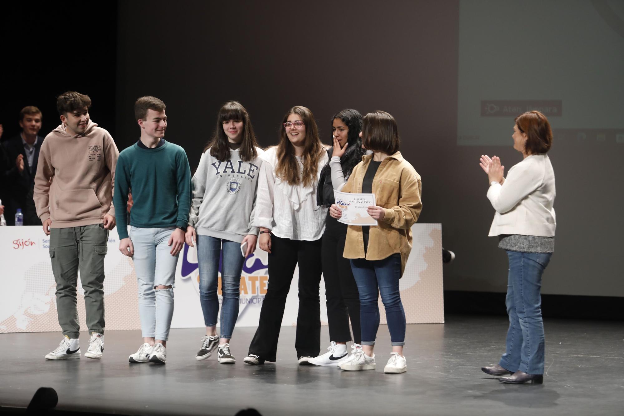 En imágenes: Final de la Liga de Debate Escolar de Gijón