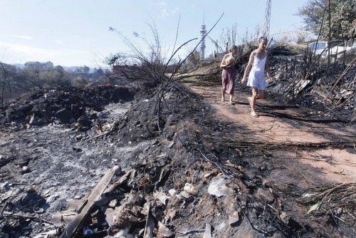 L'endemà de l'incendi a Girona