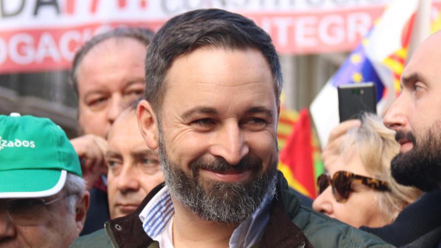 El líder de Vox, Santiago Abascal