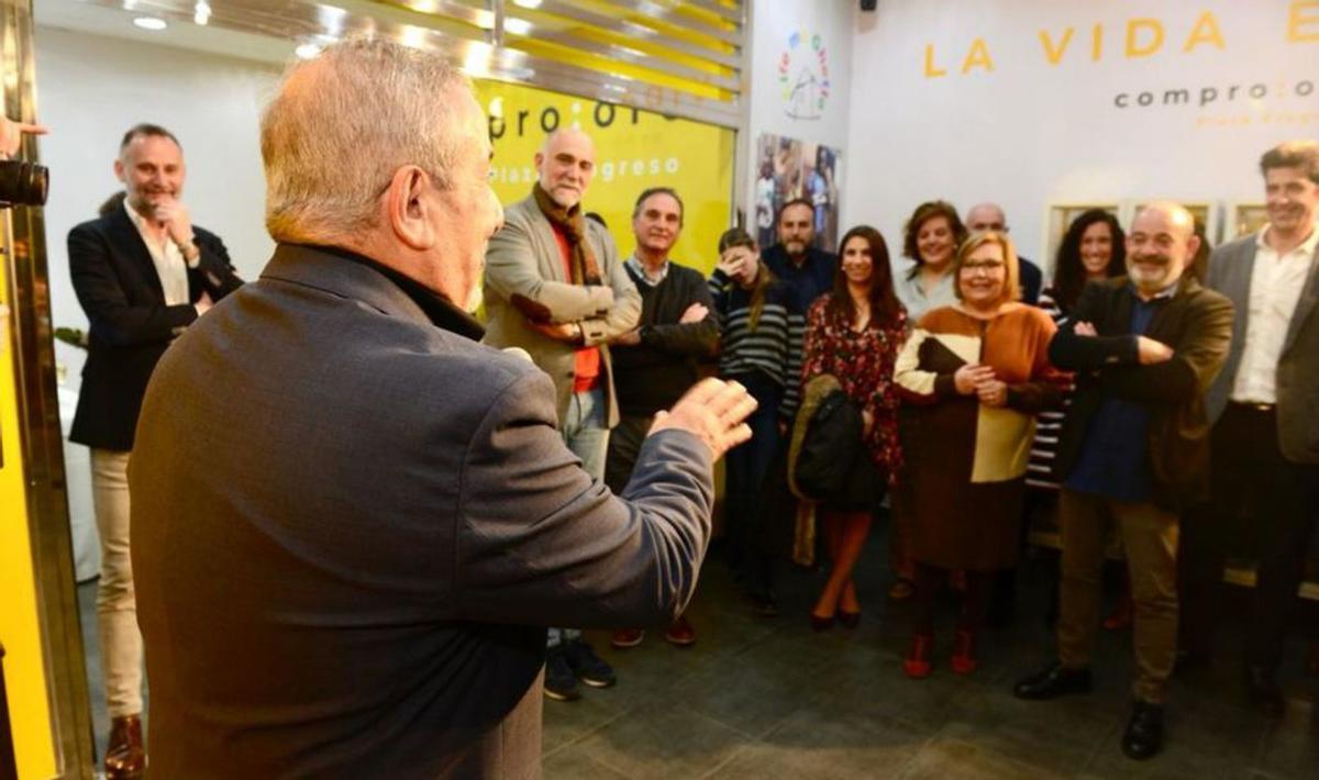 Josep Palacios, ayer durante la presentación.
