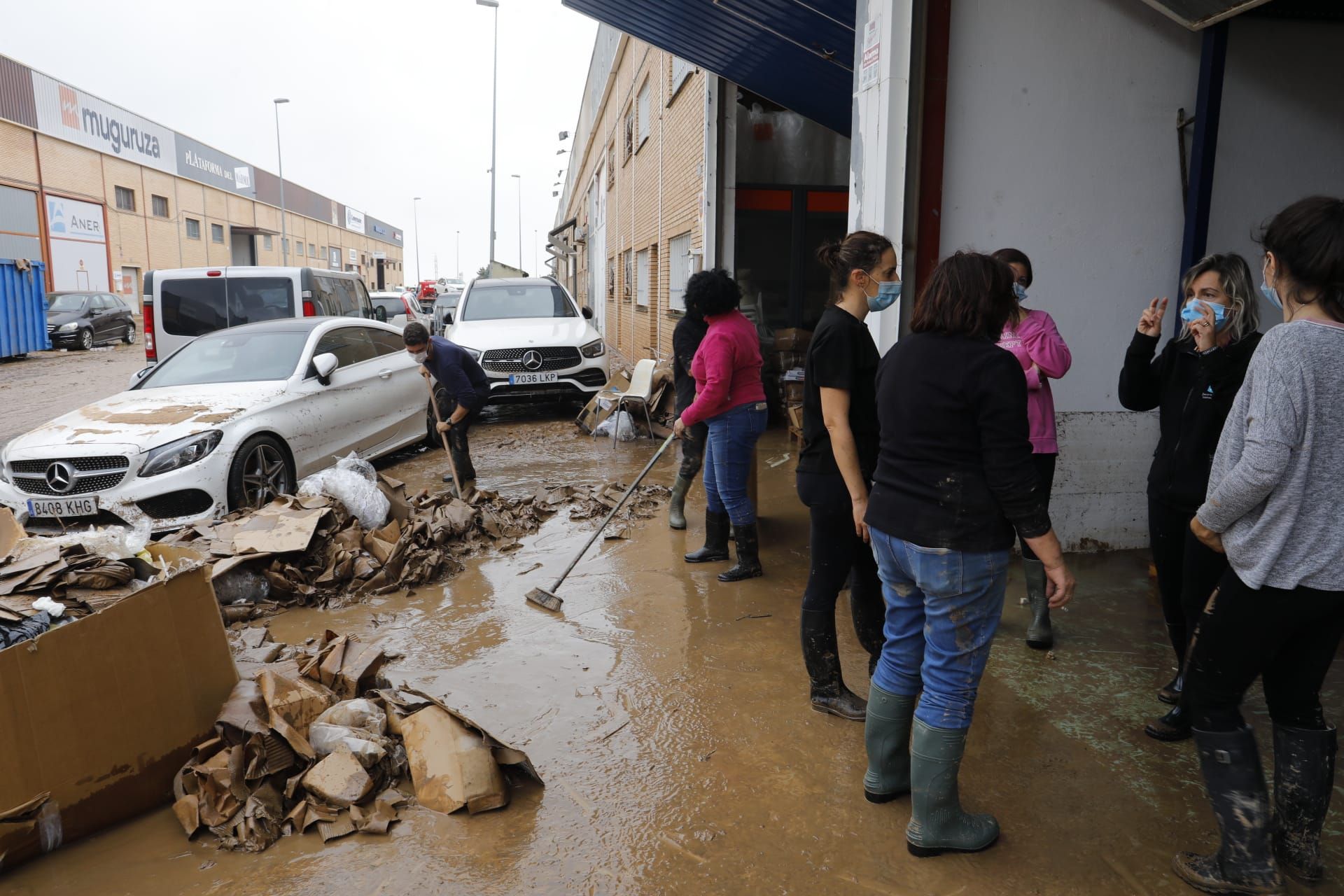 Daños en el polígono Vereda Sud de Beniparell