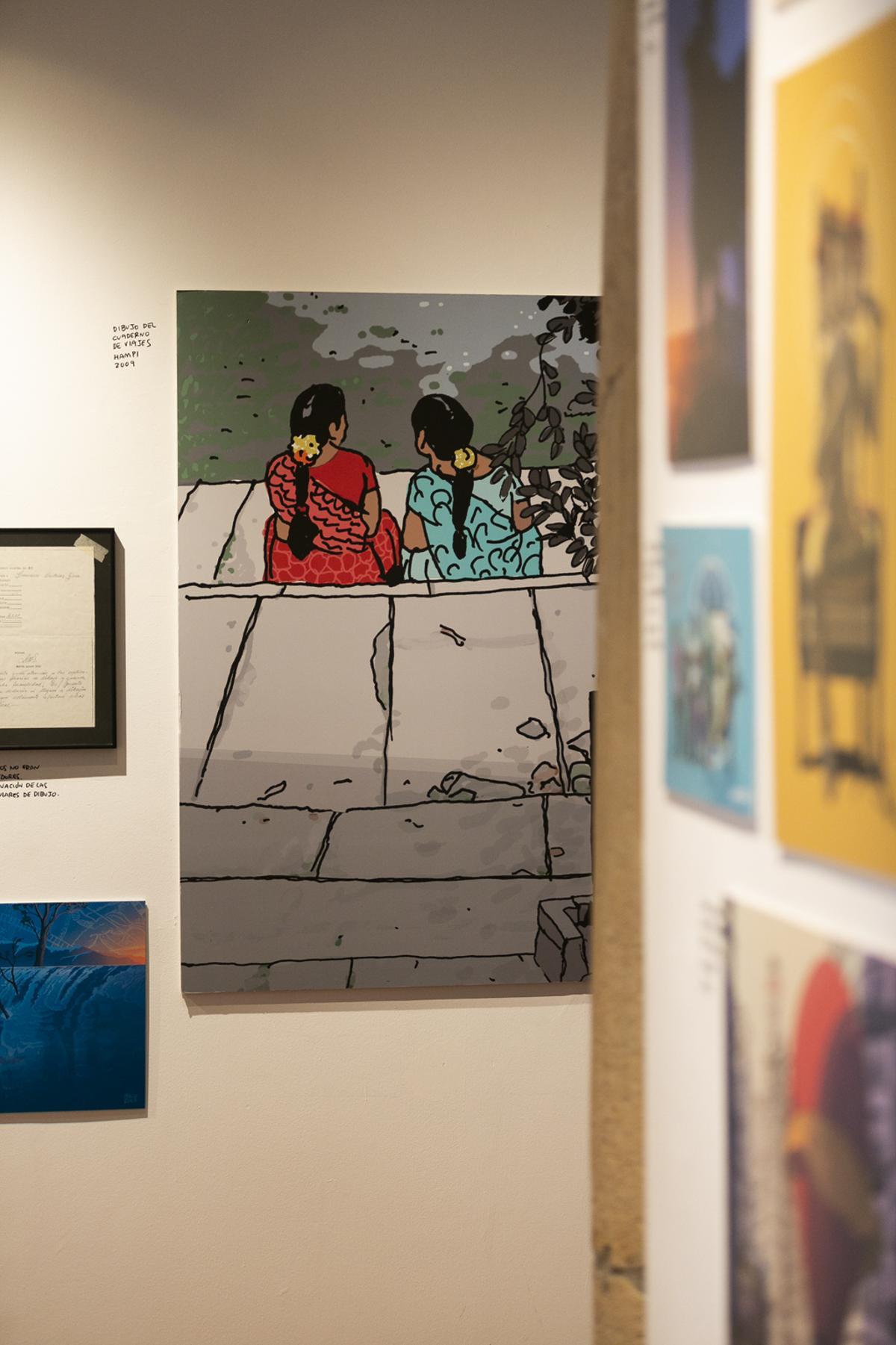 La exposición de Paco Roca en la Sala de Cómic de Avilés: "Dibujante ambulante"