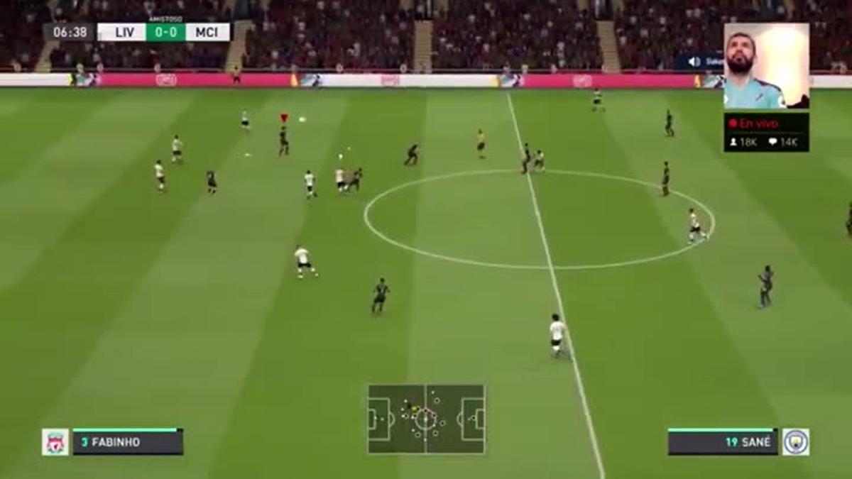 El divertido cabreo de Agüero jugando al FIFA: "No se pa que juego"