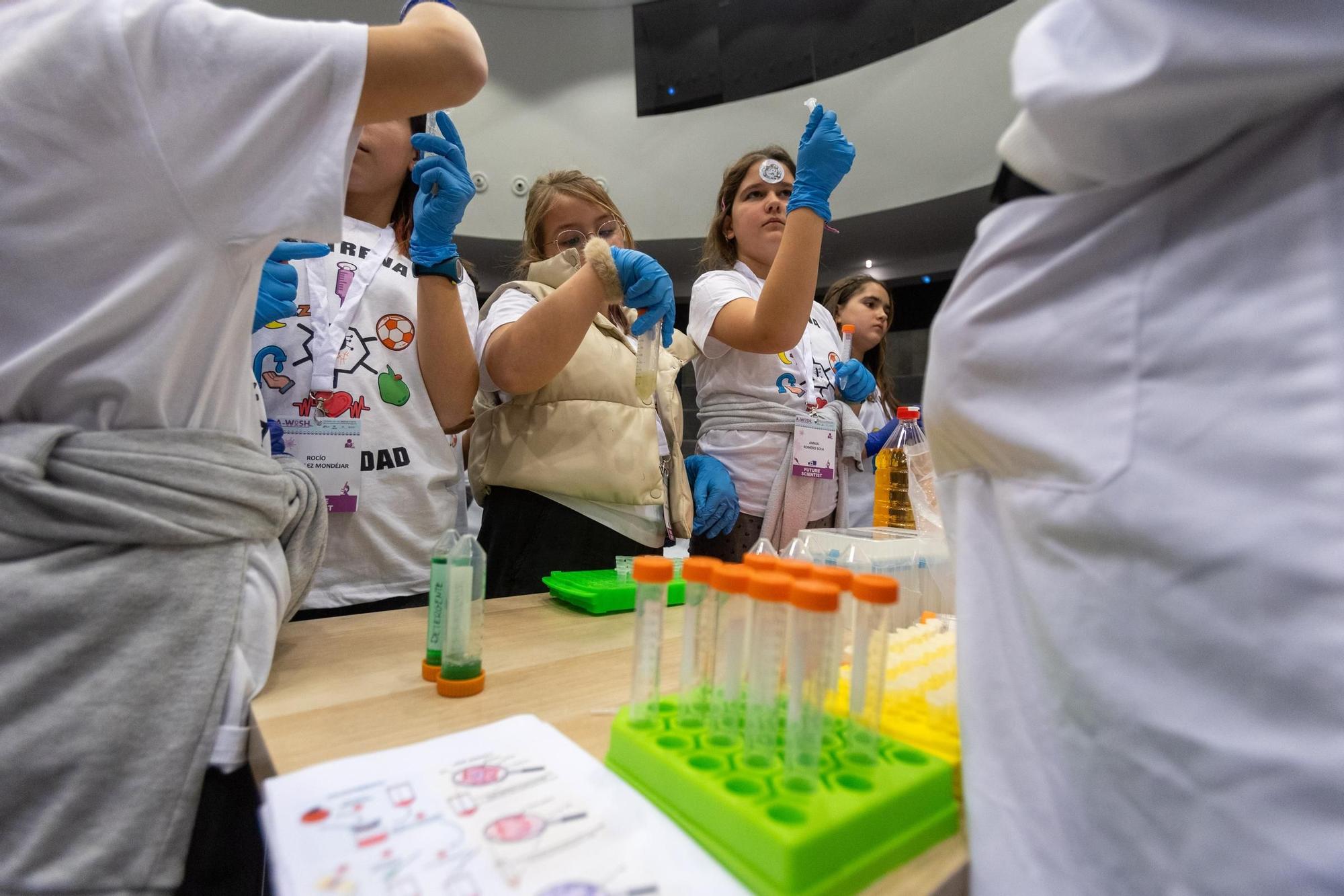 Talleres para niños en el III Simposio Internacional de Inmunorologia celebrado en el ADDA de Alicante