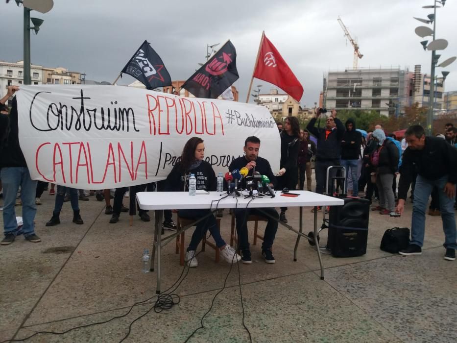 Manifestació al centre de Girona