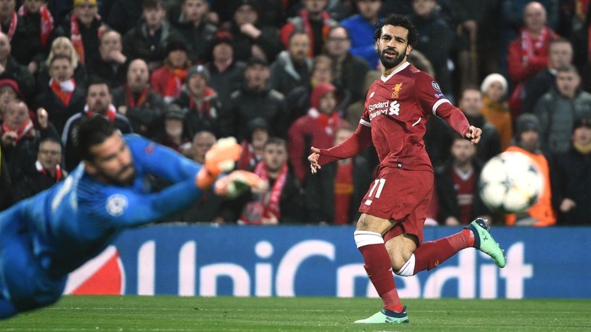 champions  liverpool s egyptian midfielder mohamed salah