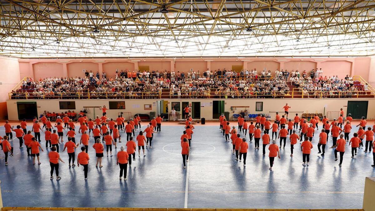 Un momento de la clausura de las escuelas deportivas en Melide