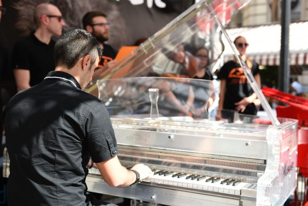 'Pianos en la calle' en la Plaza de las Flores