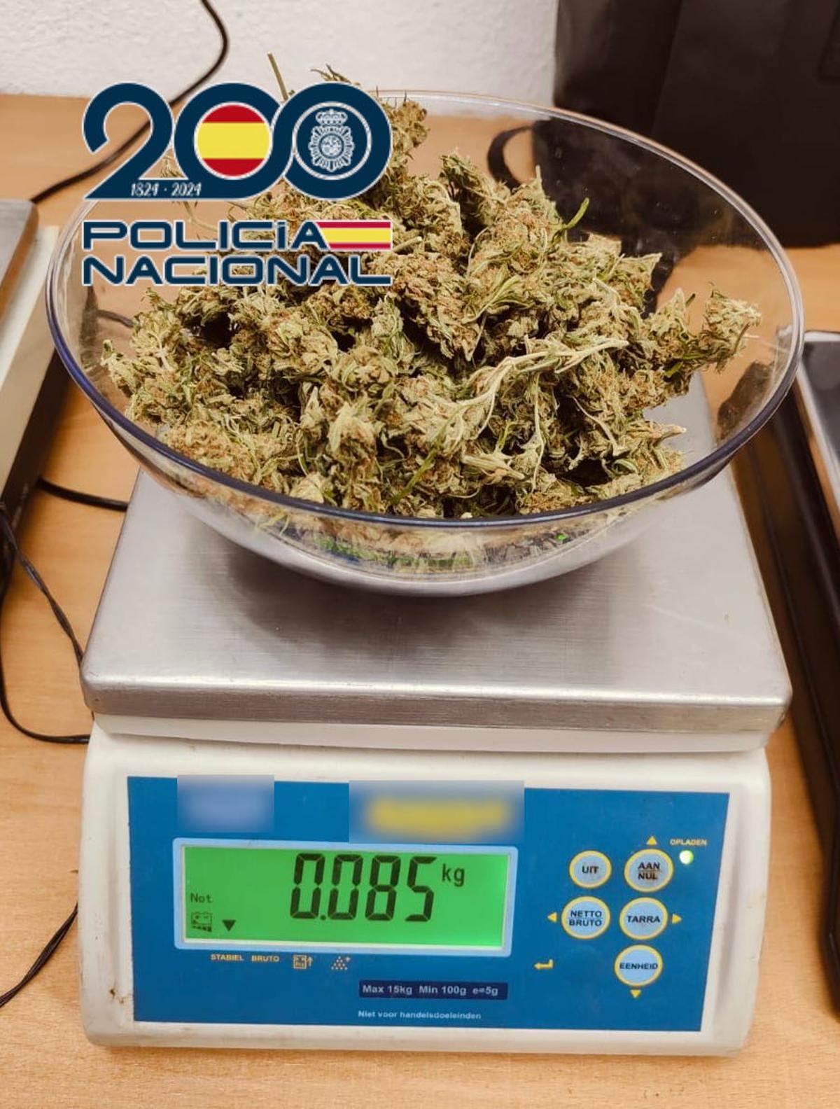 Marihuana incautada.