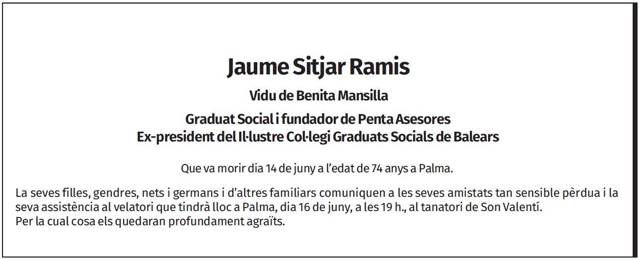 Jaume Sitjar Ramis