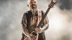 Kerry King, de Slayer, durante un concierto en Santa coloma de Gramenet en el 2016