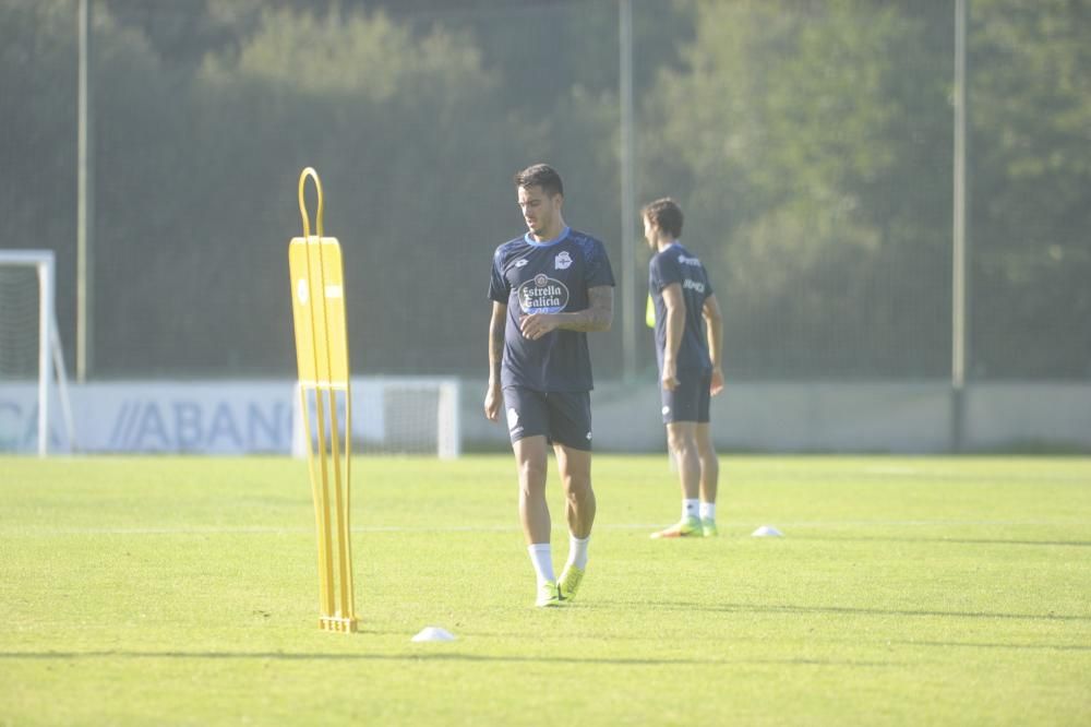 La plantilla deportivista retoma el trabajo esta tarde en Abegondo.