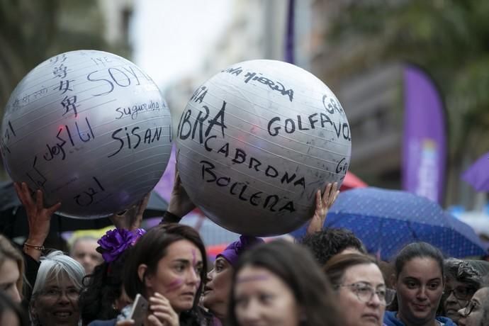 08.03.19. Las Palmas de Gran Canaria. Manifestación Día de la Mujer 8M. Foto Quique Curbelo