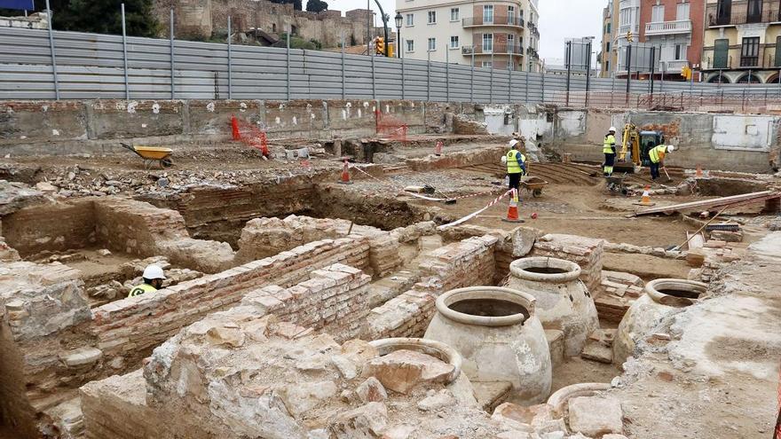 Imagen de las excavaciones ya concluidas en el Astoria.