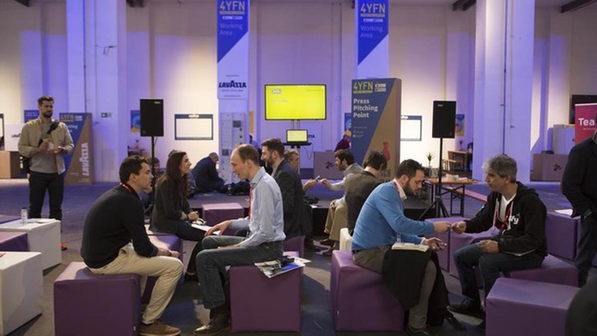 Encuentro entre emprendedores e inversores en el marco del 4YFN.