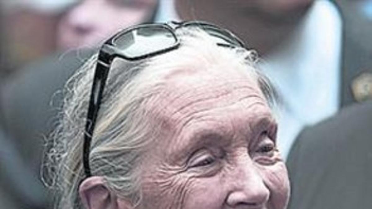 La activista Jane Goodall.