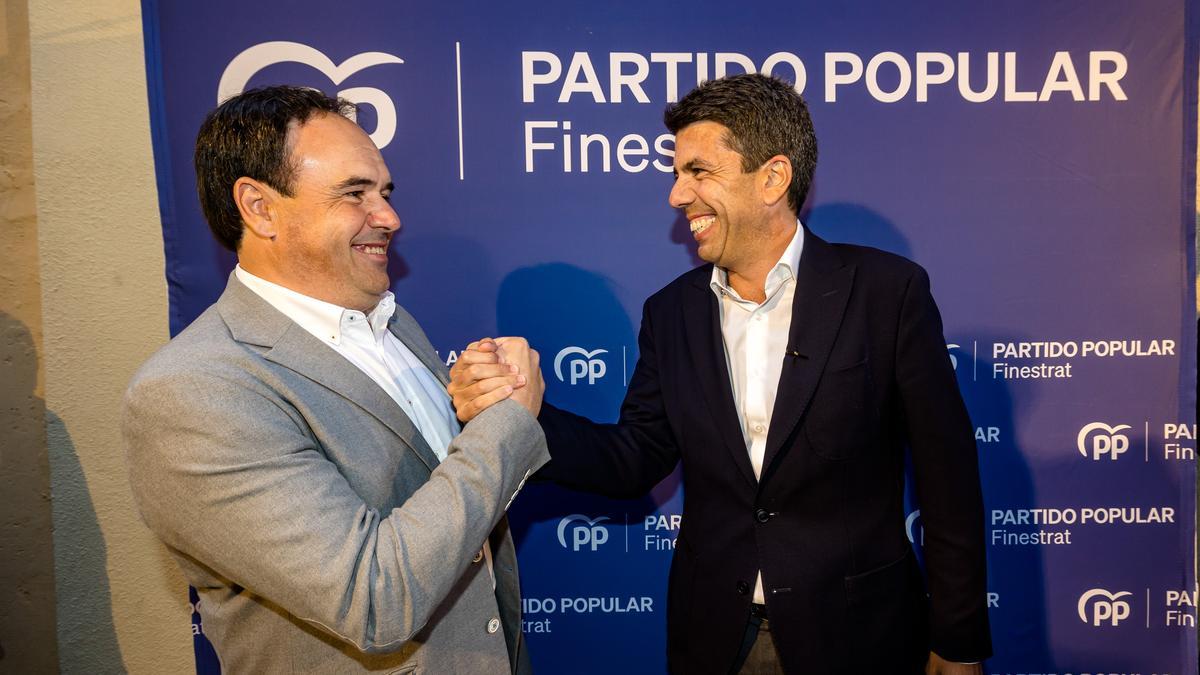 Presentación de Juanfran Pérez Llorca como candidato del PP a la alcaldía de Finestrat