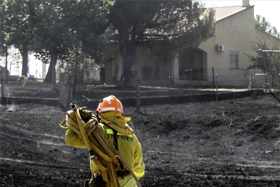 Incendio forestal en Cáceres