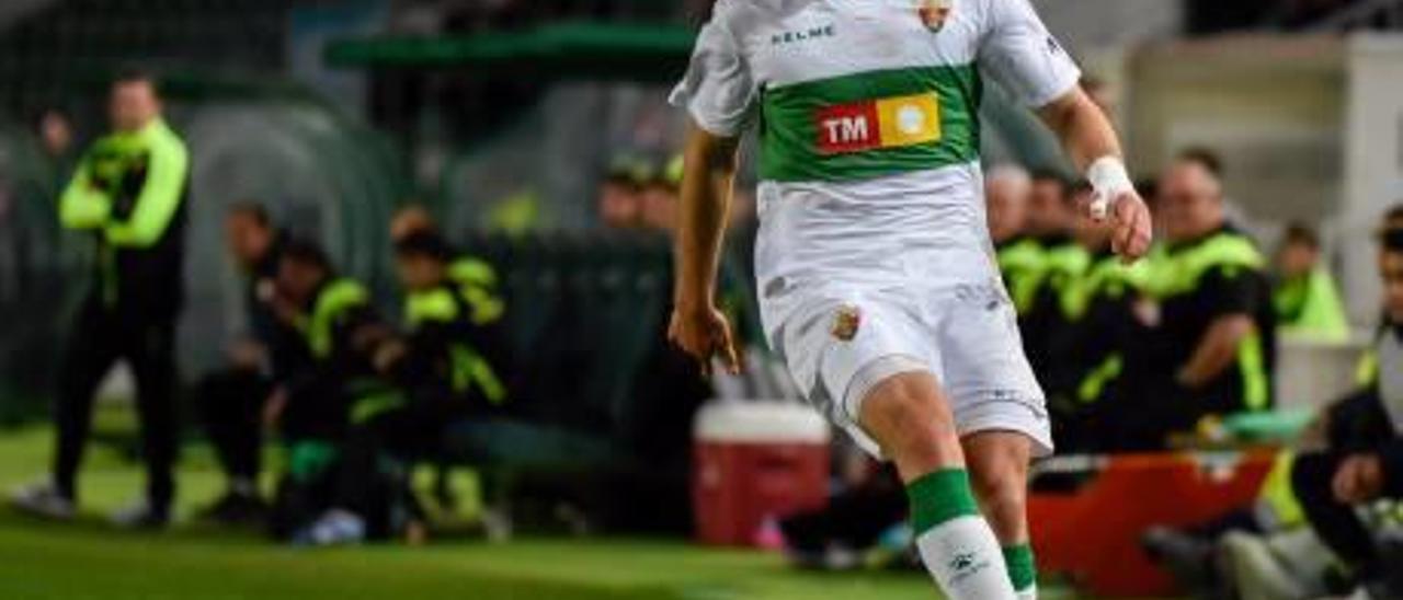 Iván Calero, durante el partido del pasado domingo frente al Aragón.