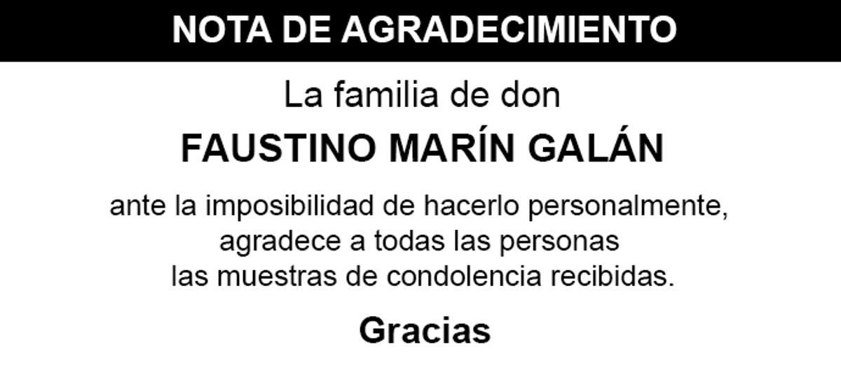 Nota Faustino Marín Galán