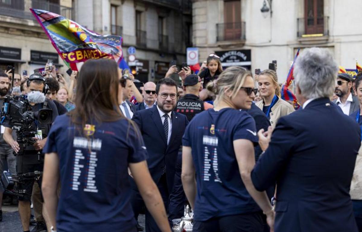 La celebración de la Champions femenina del FC Barcelona, en imágenes.