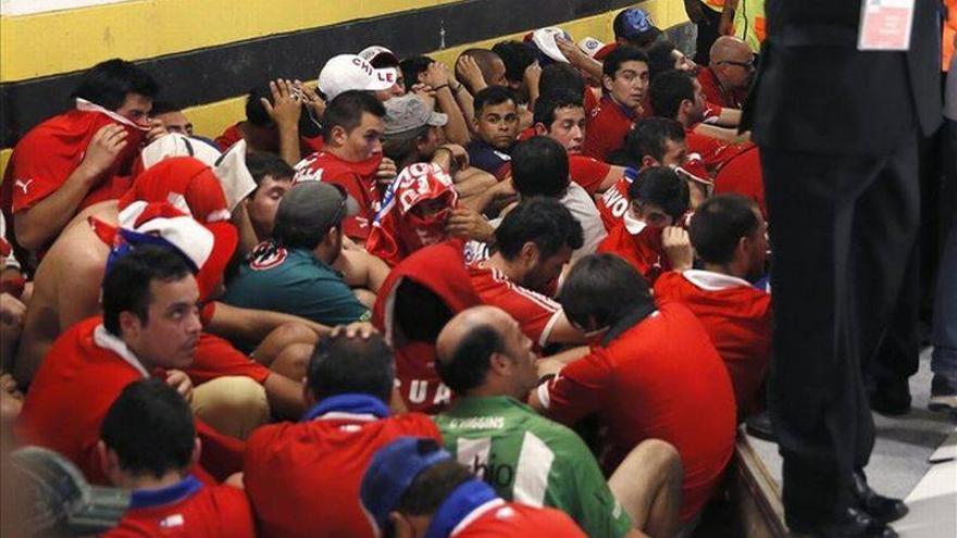 Expulsados 85 chilenos que trataron de colarse en Maracaná