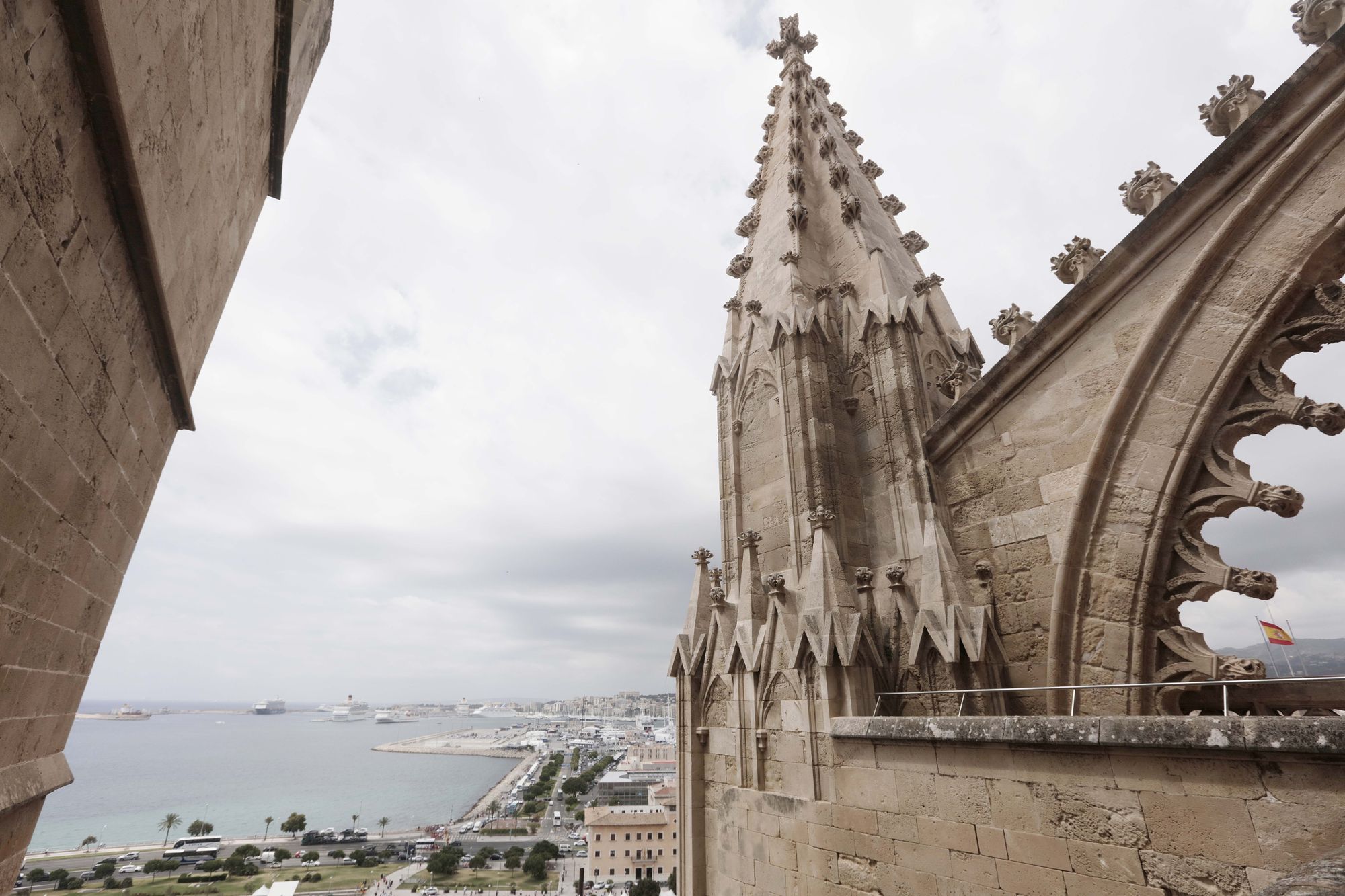 Spektakuläre Aussicht: So ist der Blick von der Dachterrasse der Kathedrale in Palma de Mallorca