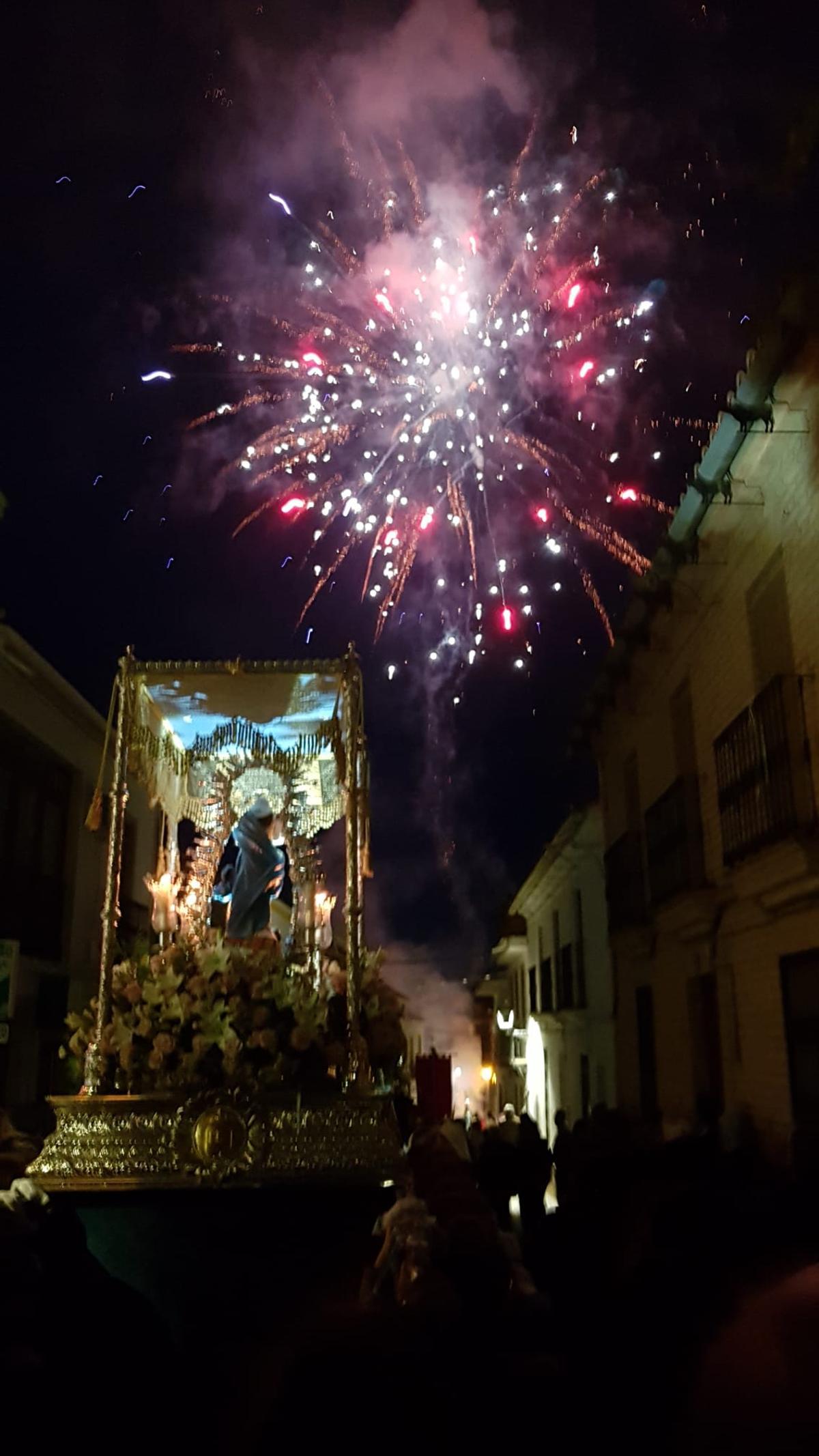 Procesión de la Virgen de la Torre, en La Victoria.