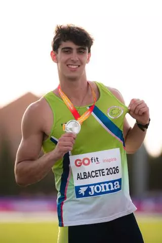 Álex César se proclama subcampeón de España sub-20 en lanzamiento de jabalina